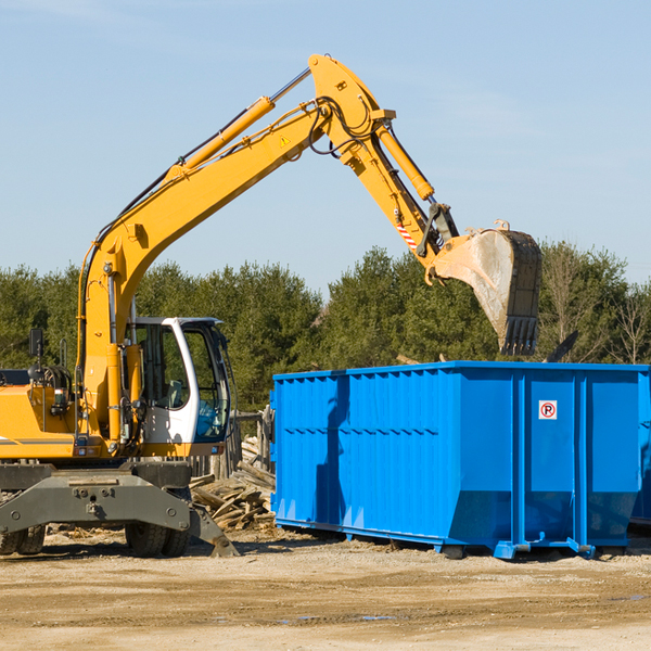 how does a residential dumpster rental service work in Birdsnest